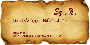 Szilágyi Nátán névjegykártya